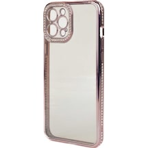 Apple Uyumlu  iPhone 12 Pro Max Kılıf Kamera Korumalı Taşlı Zore Mina Ka (551720926)