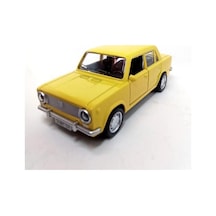 Oyuncak Metal Model Araba 1/36 Çek Bırak Sarı Hacı Murat 124