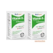 2 X Wellcare Vitamin B12 Metilkobalamin 1000Mcg 5Ml Sprey