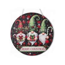 Yılbaşı Cüceleri Kapı Ve Duvar Süsü Merry Christmas 2