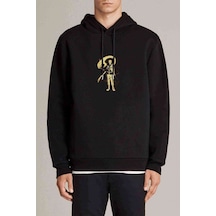 Naruto Sage Of Six Paths Baskılı Siyah Erkek Kapşonlu Sweatshirt