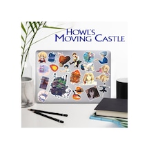 Howl's Moving Castle Yürüyen Şato Sticker Telefon Laptop Notebook Tablet Defter Matara Stiker Etiket