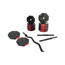 Tan Spor 50 KG Z Barlı (120 cm) Dambıl Ağırlık Halter Vücut Geliştirme Seti