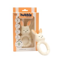 Hubble Baby Teether Diş Tavşan Halkalı Beyaz