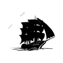 Yat Gemi Yelkenli Stickerı Yapıştırması 15Cm