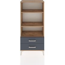 Hyperion Dolap 3 Raflı 2 Çekmeceli 60x44x134 Çam-antrasit Atlas Çam