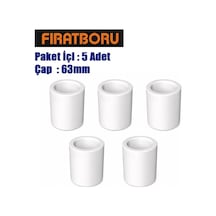Fırat Manşon 63mm, 63mm Pprc Manşon, 5 Adet, 7b21000063