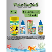Purecanpati Japon Balığı Yemi,su Düzenleyici Ve Vitamin Seti