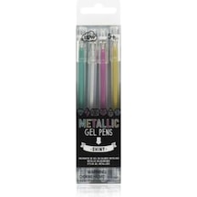 Metallic Gel Pens Metalik Jel Kalemler 4Lü Set
