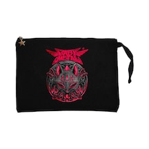 Babymetal Maneki Neko Siyah Clutch Astarlı Cüzdan / El Çantası
