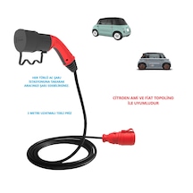 Bemis Citroen Ve Fiat Topolino Uyumlu, Tekli Ac Şarj Kablosu