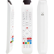 Vestel Uyumlu Rca343140p Youtube-netflıx-prıme Vıdeo Tuşlu Beyaz Lcd Led Tv Kumanda
