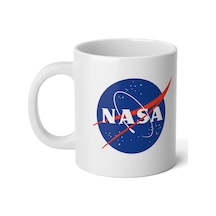 Nasa Logo Baskılı Premium Porselen Kupa Bardak-motto-hediye Beyaz