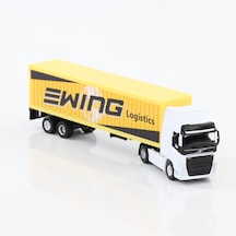 Welly 1:64 Ölçek Metal Kafalı Volvo Dorseli Tır 30 Cm Beyaz