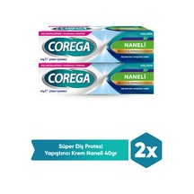 Corega Süper Protez Yapıştırıcı Naneli Krem 40 Gr 2 Adet