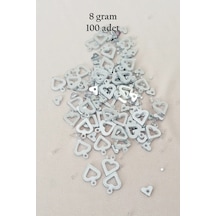 Tedar Oya Abiye Bileklik Kolye Pleksi Metalik Plastik Pul Gümüş Renk 8 Gram 100 Adet - Bnc511 Najmaddin (No:1) 8.5Cm X 10.5 Cm