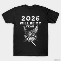 Flood Of Style 2026 Benim Yılım Olacak Erkekler Kadınlar İçin T-shirt %100 Pamuklu Tişörtler Kısa Kollu Üstl Çok Renkli