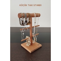 Takı Standı Ahşap Takı Askısı 25 Cm Takı Organizer Kolye Askısı Saat Takı Düzenleyici