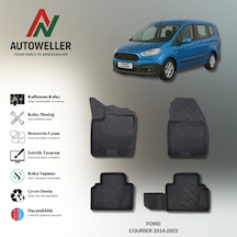 Ford Courier 2014-2023 Uyumlu Havuzlu Oto Paspas