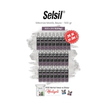 Selsil 500 Gr, 25 Al 21 Öde Silikonize Mastik, Beyaz Ve Rosie Pamuk