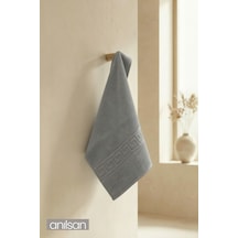 Greek Gri El Havlusu - 50x90 Cm, 225 Gr, %100 Pamuk, Spa Ve Otel Havlusu Gri