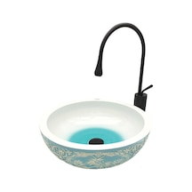 Alaçatı Dekoratif Çanak Lavabo Renkli