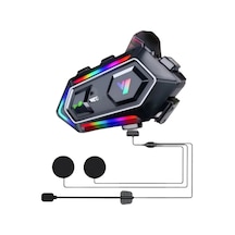 Cosmotex 16 Mod Rgb Işıklı Motosiklet Intercom Çift Telefon Destekli