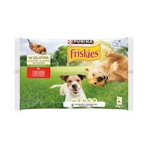 Friskies Biftekli & Havuçlu Köpek Yaş Mama 4 X 85 G - 5 Adet Tarı