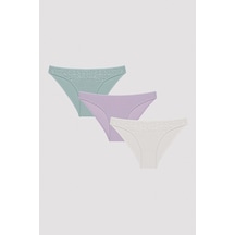 Penti Whisper Lacy Detailed Çok Renkli 3lü Slip Külot Çok Renkli