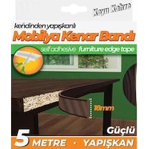 Kendinden Yapışkanlı Masa,raf,dolap,tezgah,mobilya Kenar Bandı 18mmx5 Metre-koyu Kahve