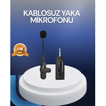 Profesyonel Ses Kayıt İçin Kablosuz Mini Yaka Mikrofonu - Lisinya