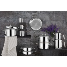 Aryıldız 20 Parça Vento Plus Süzgeçli Ideal Tencere Seti