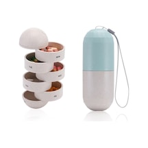 Tongxida Buğday Samanı Hap Saklama Kutusu Mühürlü 7 Günlük Hap Kutusu Yd073 Diğer