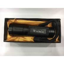 Tr Nikula Beyaz Led Işıklı Mini Fener D35 Siyah