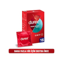 Durex Yakın Hisset Slim Fit Prezervatif 16'lı