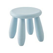 Sones Renkli Çocuk Taburesi Sandalye Bebek Taburesi Plastik Anaokulu Taburesi Açık Mavi