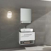 Orka Knidos 70 Cm Mdf Beyaz Banyo Dolabı Takımı Beyaz