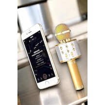 Hubrendy Tekno Şarjlı Ve Uzun Pil Ömürlü Karaoke Mikrofon Usb Bellek Destekli, Profesyonel Ses