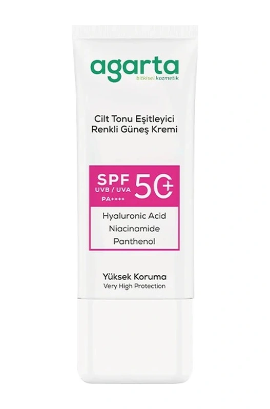 Agarta Güneş Kremi Cilt Tonu Eşitleyici Spf 50 50 Ml