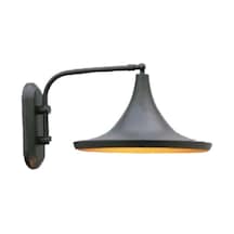 Mylight Metal Aplik Siyah Içi Sarı Retro Aplik 35cm En