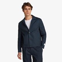 Calvin Klein Erkek Mavi Keten Karışımlı Ceketdüzk10k114392