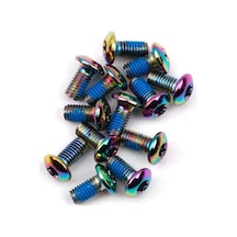 Pro Bisiklet Scooter Fren Disk Vidası Rotor Civatası 6 Vida Mtb Rotor Vidası 12li Paket Rainbow