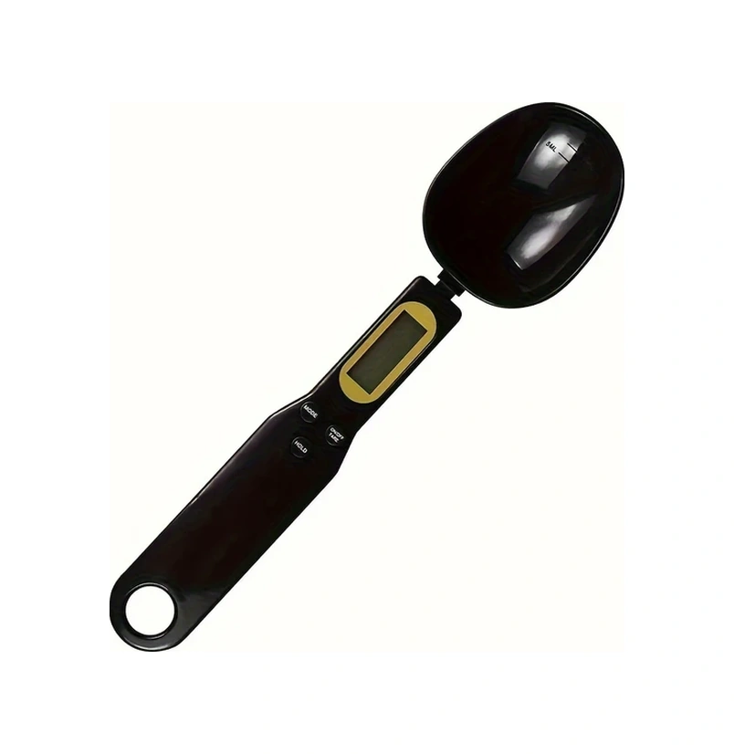 Chuangyinshop 1 Adet Siyah Dijital Kaşık Terazi Hassas Ölçüm Aleti Mutfak Fırın Restoran Siyah