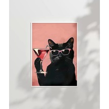 Çerçevesiz Poster Gözlük Ve Kokteyl