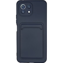 Uryport Xiaomi Mi 11 Kılıf Kelvin Kartvizitli Silikon - Lacivert