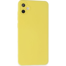 Samsung Galaxy  Uyumlu - A05 Kılıf Nano İçi Kadife Silikon - Sarı