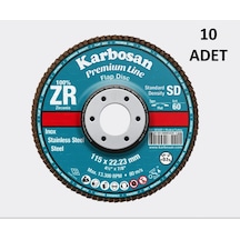 Flap Disk Zr Düz 115x40 10 Adet