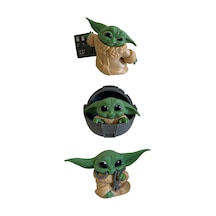Star Wars Baby Yoda Grogu Yıldız Savaşları Figür Oyuncak Seti 3'lü