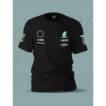 Startmore Mclaren 2021 F1 Parlayan Baskılı T-shirt Siyah