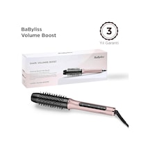 Babyliss Volume Boost İyon Etkili 4 Isı Ayarlı Seramik Isıtıcı Gövdeli Termal Saç Fırçası Pembe Hsb200e